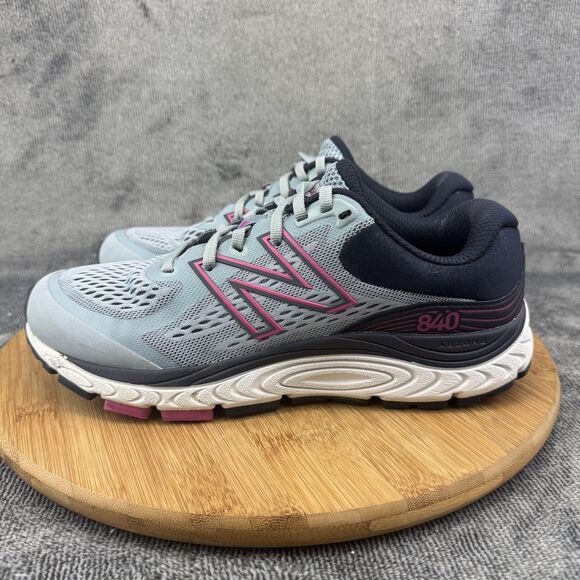 New Balance Running Shoes Womens Size 8.5 Gray Navy 840v5 ABZORB Cushion - Picture 3 of 10